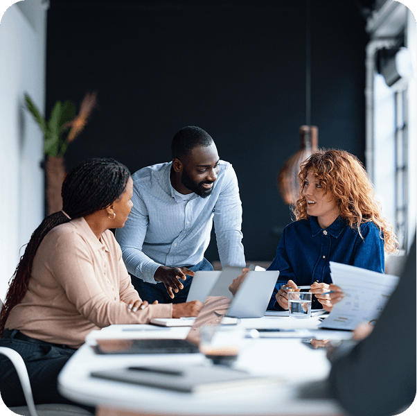 Scale-ups team working together