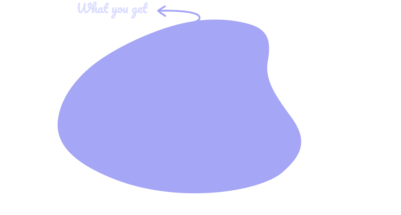 Decorative blob shape